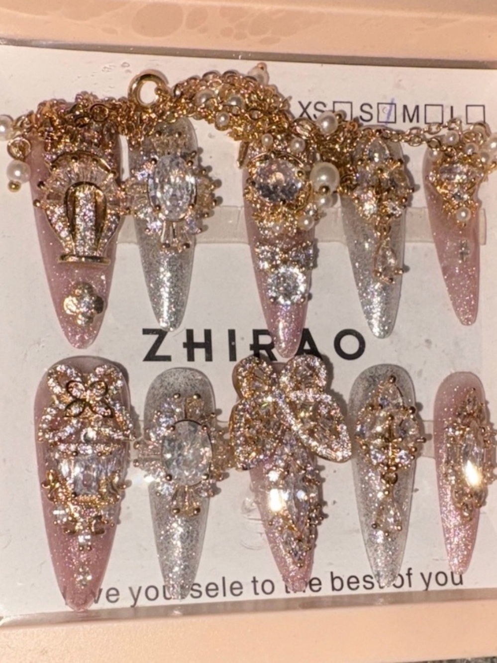 Three Sets Of Press On Nails